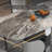 Brown Luxury Marble Rectangular Dining Table Sets-103161292