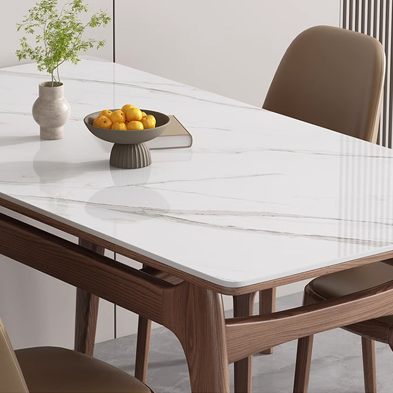 Table de salle à manger rectangulaire de style nordique, H 29,53 po x L 55,12 po x l 31,5 po