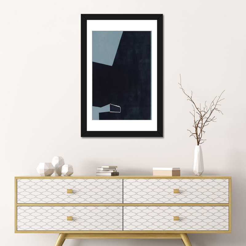« ship shape i », impression sur toile, Papier d'art encadré noir, H 24 po x l 16 po x P 1 po, Blanc
