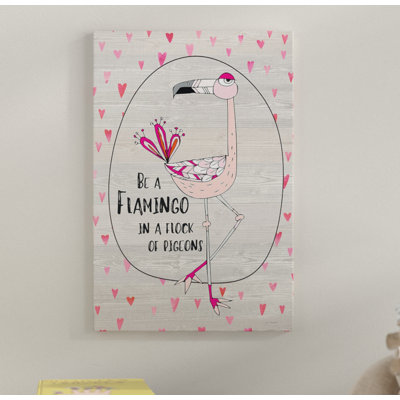 «Be a Flamingo Dessin», impression