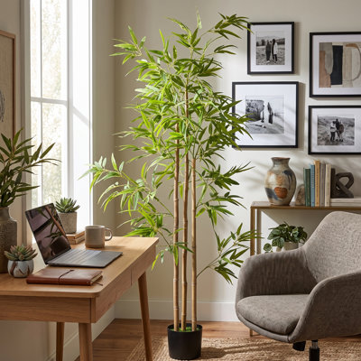 Faux bambou 70,75 po en pot