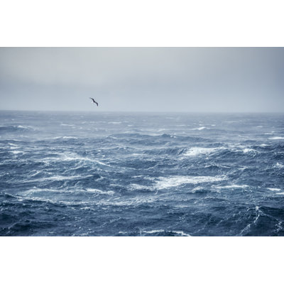 Out In A Rough North Sea by Piola666 - Wrapped Canvas Print