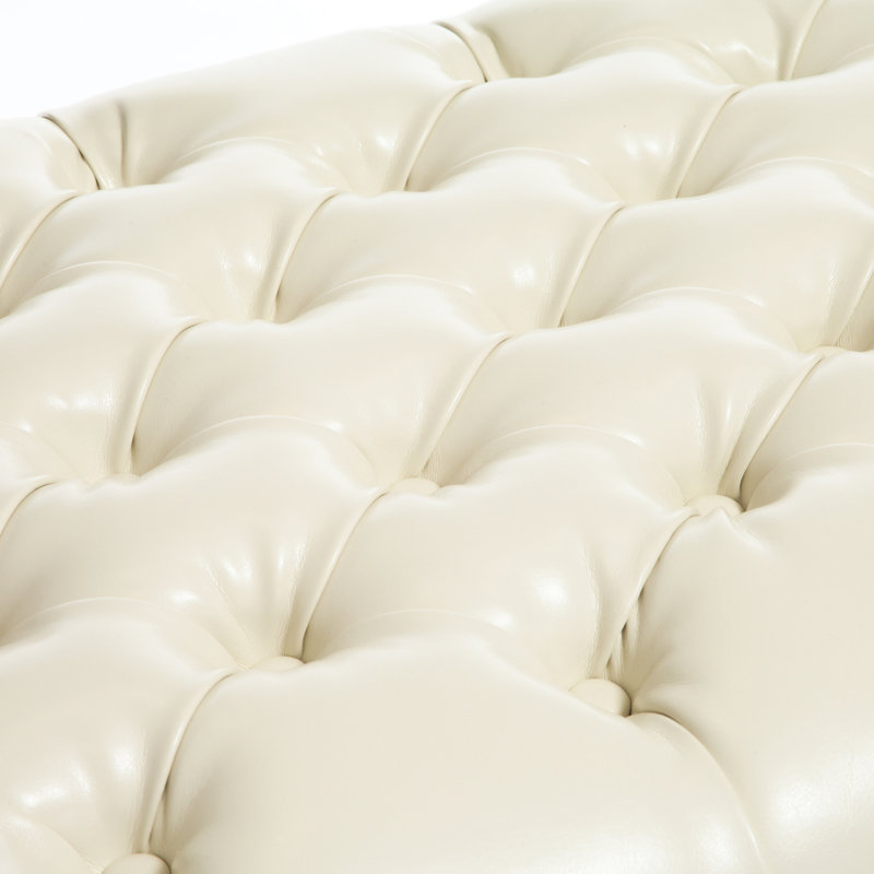 Cuir avec rangement facile d'accès pour les oreillers, les couvertures, les coussins de chambre et les couvertures, couleur neutre