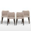 Chaise rembourrée en bois massif Malvino-134138031