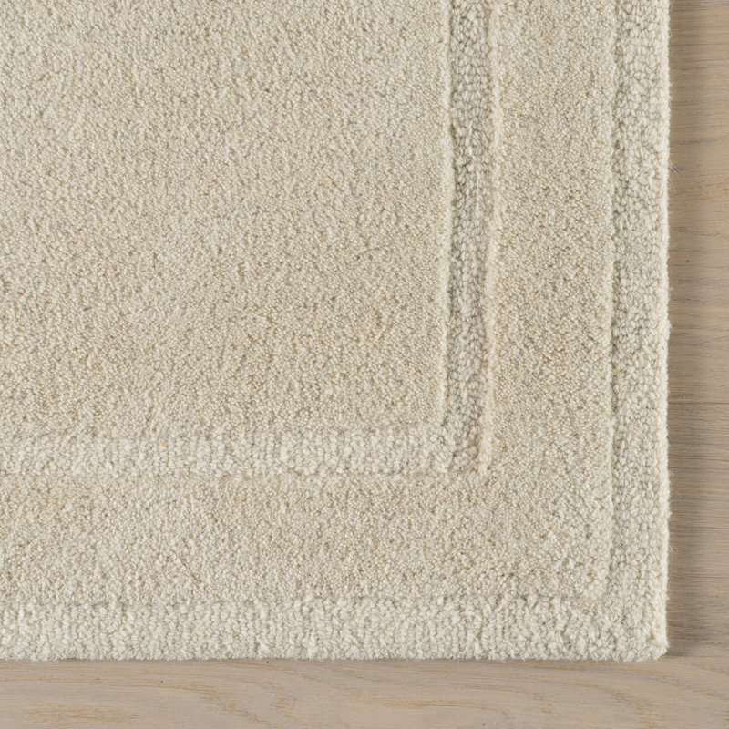 Sahar Solid Modern Wool Rug, Rectangle 8'6" x 11'6"