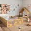 Lit maison, lit double avec porte et garde-corps pleine longueur, conception multifonctionnelle-1134095083-1134095087