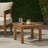 Minimalist Acacia Wood Side Table - 19.75" Square Slat Top, Weather-Resistant Design - Clean & Modern Outdoor Accent-1071419339