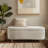 Bailey Cream Boucle Upholstered Flip-Top Storage Bench with Hidden Compartment-276019330