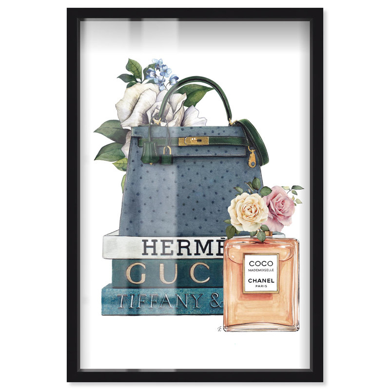 «Doll Memories - Livres et coco orange» par Art Remedy, H 16 po x l 11 po, Noir, noir, noir, noir
