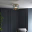 Anesty Glass Flush Mount