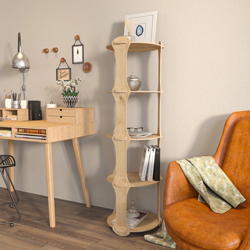 Strawser 138cm H x 39cm W Standard Bookcase
