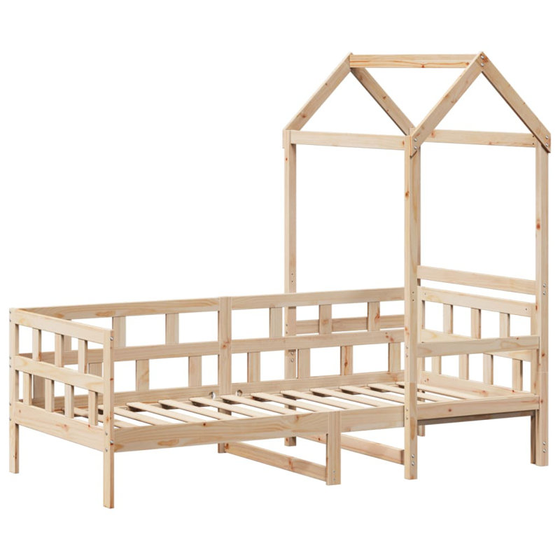 Ethen Solid Wood, Brown, European Single (90 x 200cm)