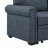 86" Linen Blend Upholstered Sleeper Sofa