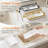 Rotate The European-style Rectangular Cake Stand,gold