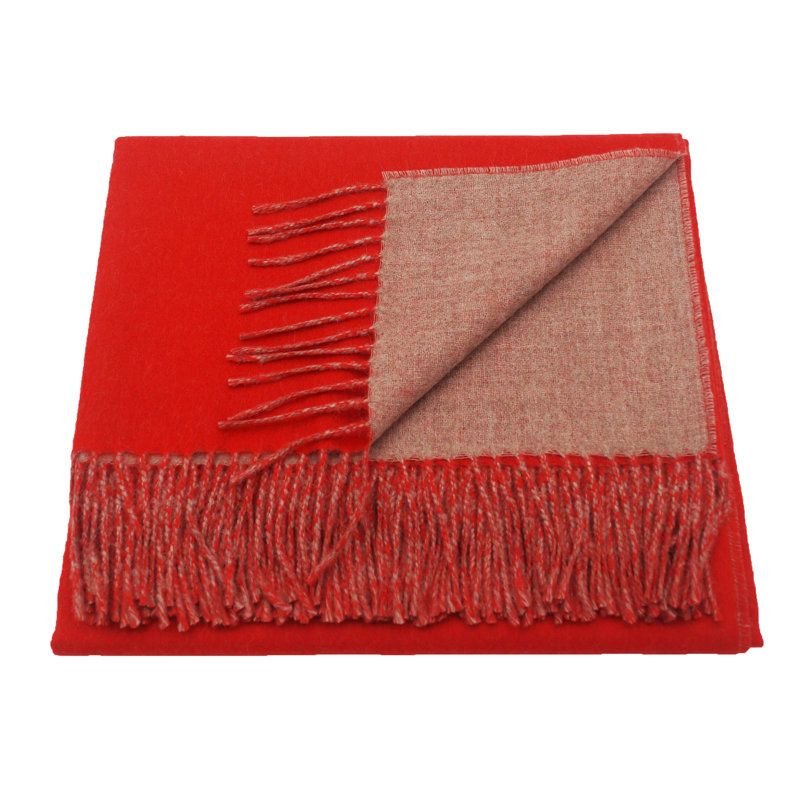Hand Woven Throw Blanket, Fuchsia/Gray