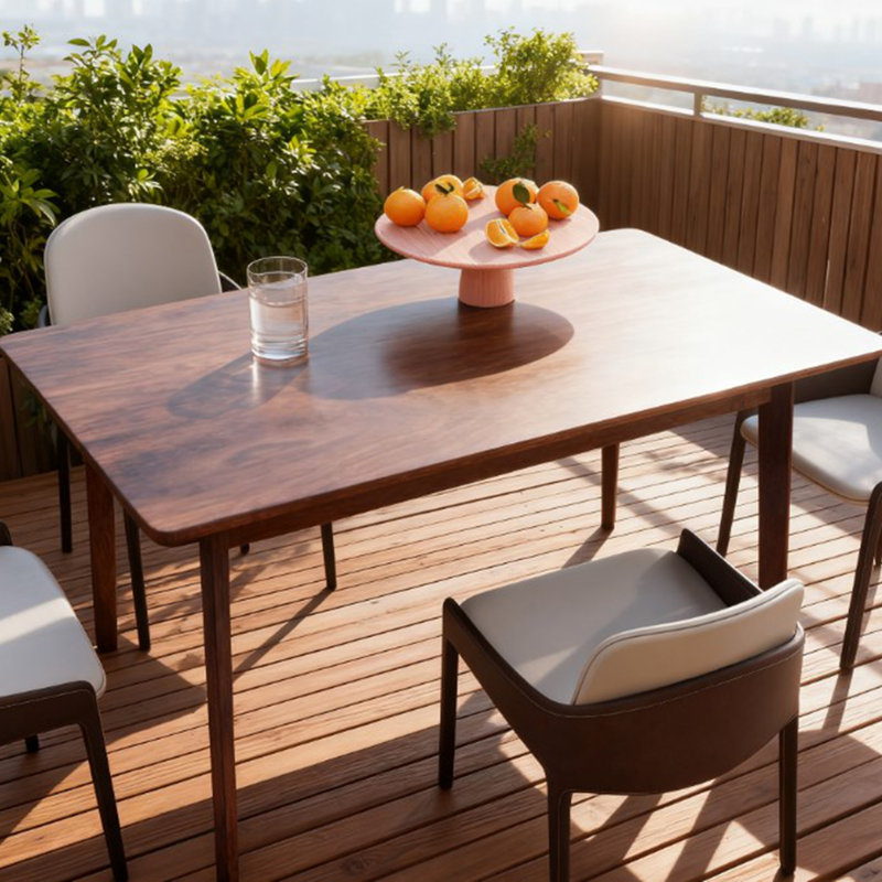 Table de salle à manger Mid-Century, Walnut