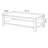 Brown Solid Wood Rectangular Coffee Table-729014887
