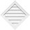 Ekena Millwork PVC Wall Louver / Gable Vent