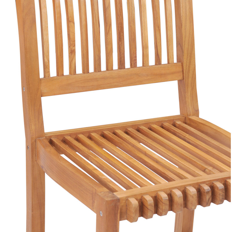 Ensemble bistro rectangulaire en bois de teck 7 pièces Allsop