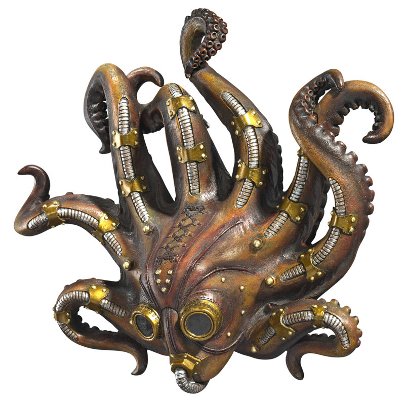 Décoration murale octopod punk steam