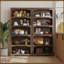 Bibliothèque standard à 5 tablettes, rangement et présentoir-2144956687