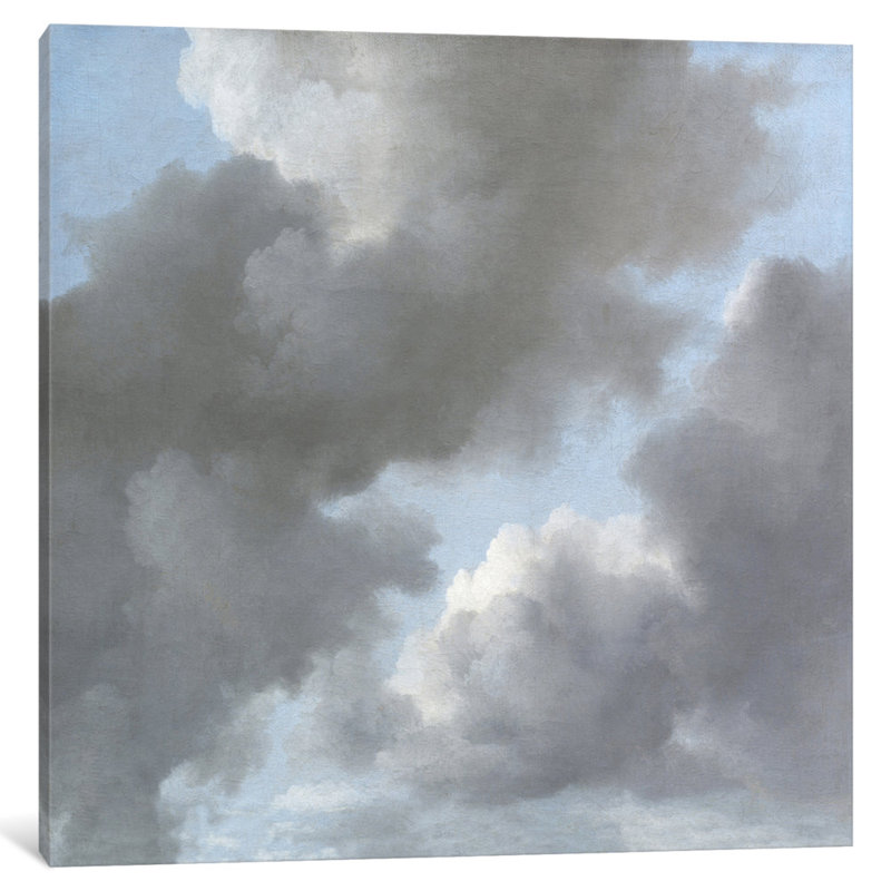 Sophia Mann Cloud Study II - Reproduction d'art sur toile tendue avec châssis, H 48 po x l 48 po x P 1,5 po, Toile tendue