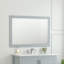 Bernharda l 46 po x H 32 po Miroir de salle de bain rectangulaire à montage en surface moderne et contemporain gris Empire-1211265043-1211265042
