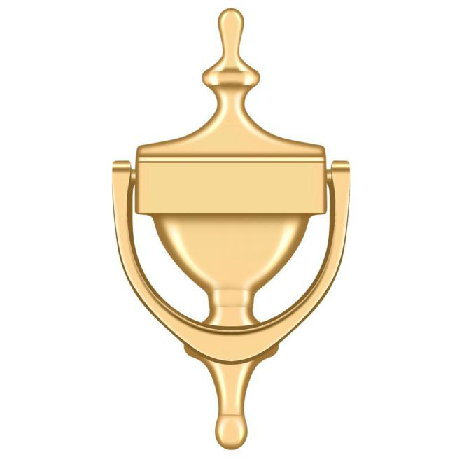 Victorian Polished Brass Trophy Cup Door Knocker