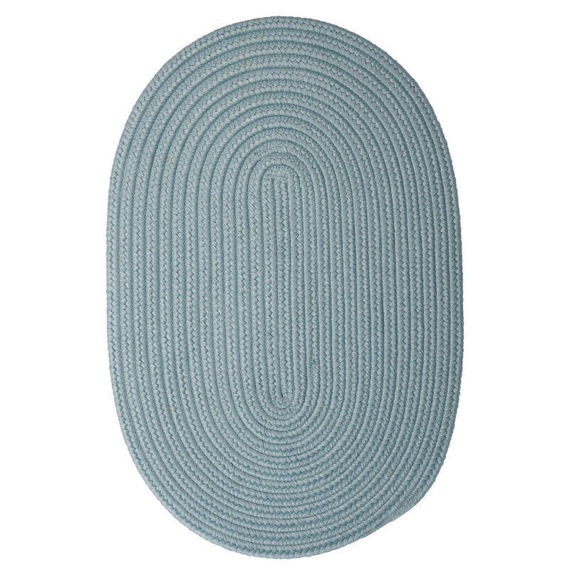 Audryanna Indoor / Outdoor Reversible Area Rug - Federal Blue, Oval 12' x 15'