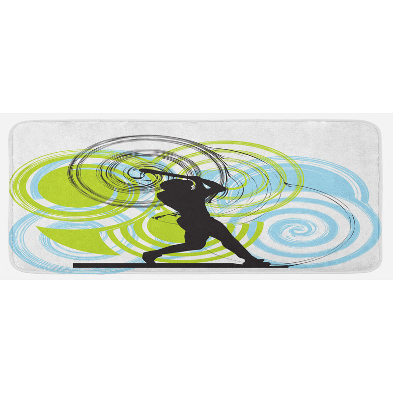 Tapis de cuisine baseball