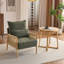 Masson Chenille Accent Chair Armchair With Pillow-614586116