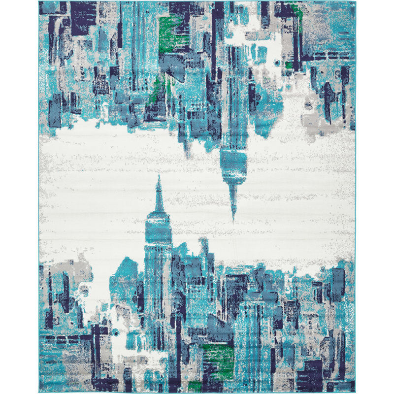 Sidney Abstract Indoor Rug, Rectangle 8' x 10'