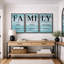 «Family Family Artwork», typographie moderne, photos de chambre, impression sur toile encadrée, 3 pièces-128129609-128129603-128129611