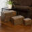 3 Piece Solid Wood Vintage Trunk
