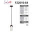 Luminaire suspendu cylindrique simple à 1 lumière Hartzel-1003716052