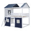 Lit superposé style maison basse avec toit-405219897-405219898