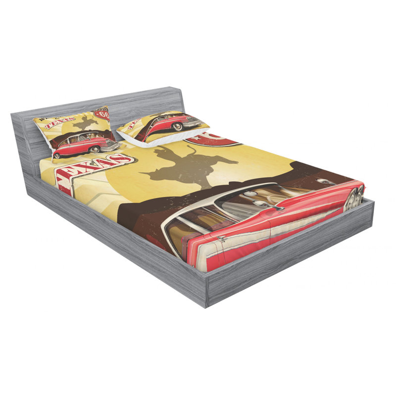 Microfiber Sheet Set, Queen Sheet Set with Fitted Sheet