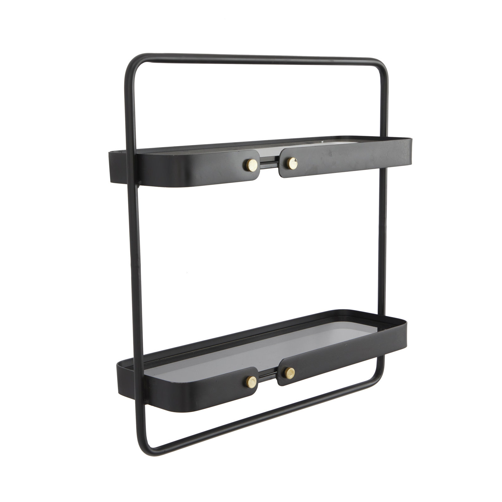 Gibbs Metal Tiered Shelf, 21.20" H x 20.45" W x 6.6" D
