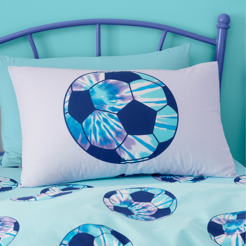 Tie Dye Football Reversible Duvet Cover Set, 200 x 200 cm