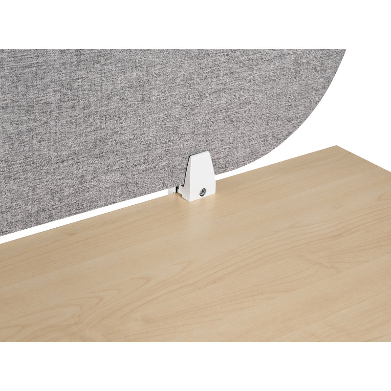 Grey Desk Dividers, 40cm H x 180cm L, Light Grey