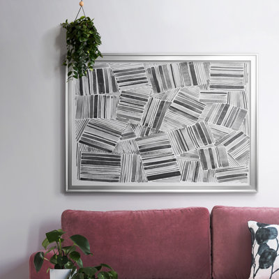 Motif matelassé III, impression sur toile encadrée
