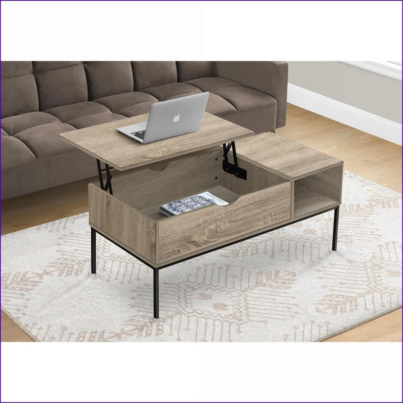 Table basse en métal doré peu encombrante en forme de tambour pour le salon et amp; Chambre à coucher, aucun assemblage requis