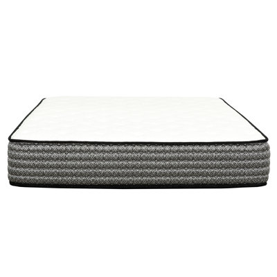 Matelas hybride 12 po, mousse viscoélastique imprégnée de gel et matelas à ressorts ensachés, technologie de refroidissement, transfert à faible mouvement