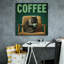  «Coffee Cat» par Rich Monet, art mural sur toile, 26 po x 26 po-1953824132