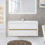 Meuble-lavabo mural 48 po, brillant-946817339
