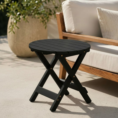 Table d'appoint pliante en bois d'acacia Hampshire