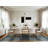 Machine Washable Checkered Gray Area Rug-1843680144