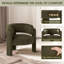 Fauteuil d'appoint rembourré en velours de 33 po de largeur-1217343144