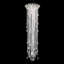 Trilliane Strands 5 Light 21in x 72in Chandelier in Polished Stainless Steel with Clear Heritage Handcut Crystals-219920604