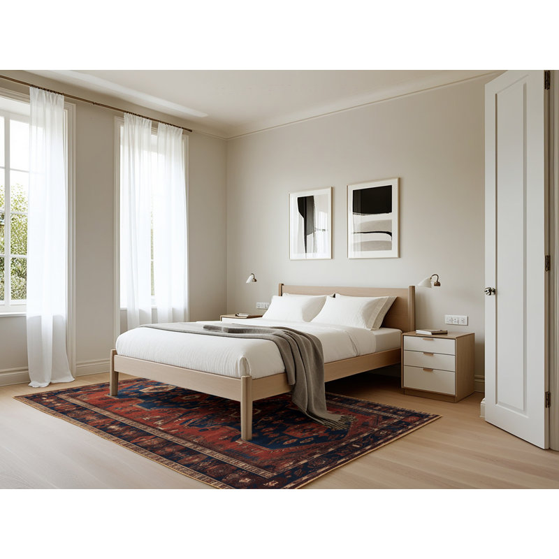 Tapis brun turc lavable à la machine, Rectangle 5 pi x 7 pi